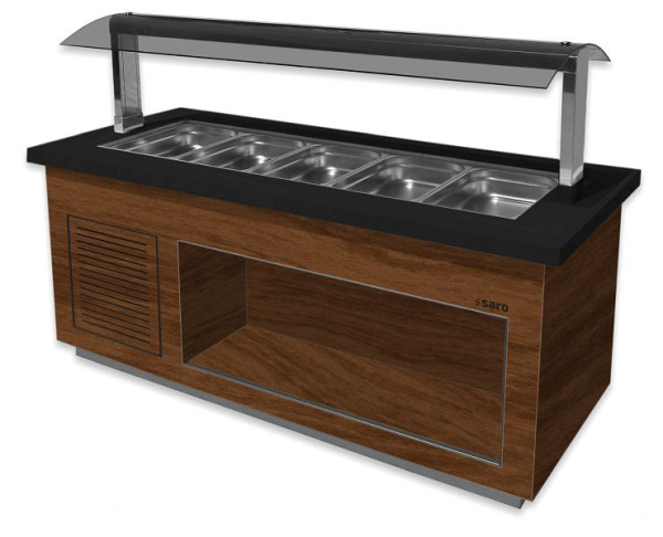 Saro saladebar Premium Line SB-K200 bruin/zwart, 366-2210