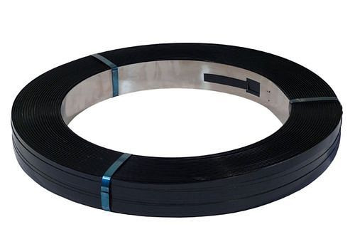 DENIOS staalband, geblauwd, 12,7 mm breed x 0,5 mm x 1010 m, verpakking: 2 rollen, 299673