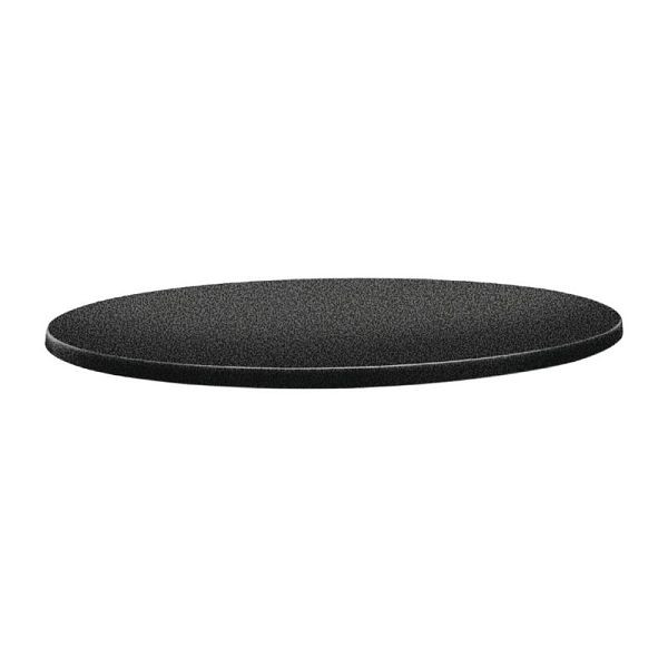 Topalit Classic Line rond tafelblad antraciet 80cm, DR897