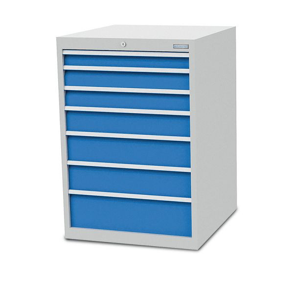 Bedrunka + Hirth ladekast, diepte 736 mm, R 24-24, 7 x lade, afmetingen in mm (BxDxH): 705 x 736 x 1019, 700 / 1321V10A