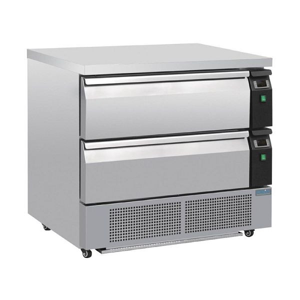 Polar U-serie onderbouw koelkast of vriezer met 2 laden 4 x GN 1/1, DA996