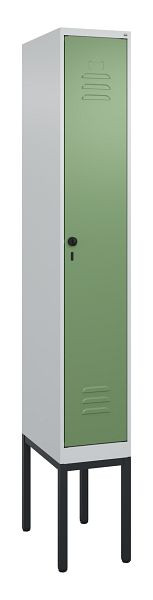 C+P luierkluis Classic PLUS met middenwand, frame, 2120x300x500mm, 7035/6011, veiligheidsdraaigrendel, 0800307-10F S10006