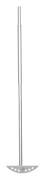 Rettberg KPG-roeras, KPG-deel Ø 10 mm, lengte 440 mm, met PTFE-sikkel-roerblad, 137040044