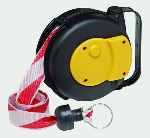 Ebinger tapehaspel MINI, veerteruggang, tapevergrendeling, muurbeugel 180° draaibaar, in elke positie te monteren, 1.990.210
