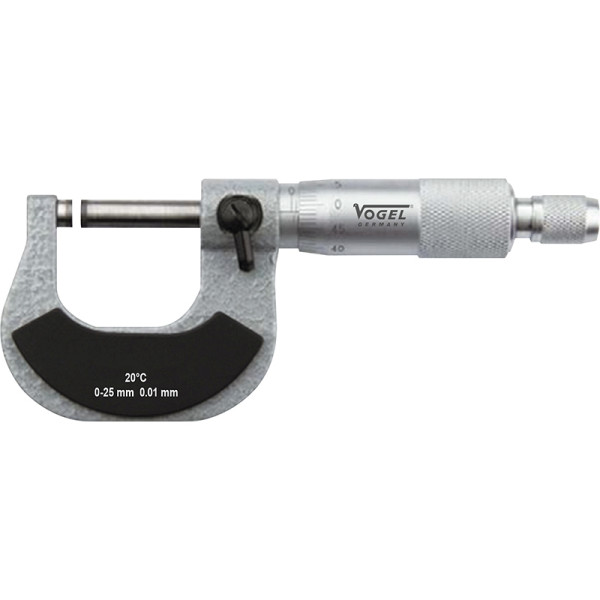 Vogel Germany U-vormige schroefmaat DIN 863, 0 - 25 mm, A: 9 mm, B: 32 mm, D: 3 mm, L: 32,5 mm, 231330
