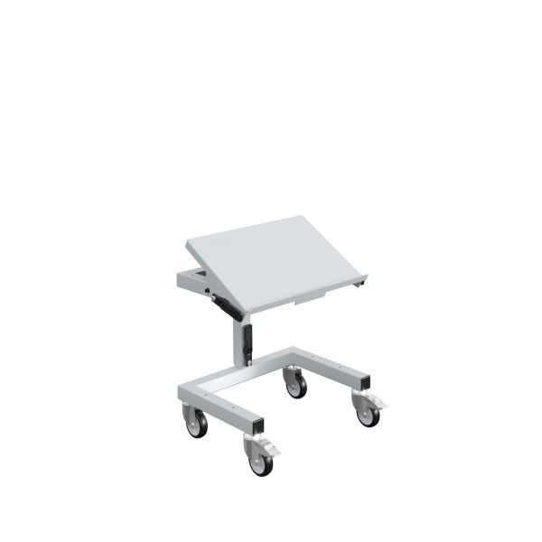 SOFAME onderplank met 4 contactranden voor SOFAME SRI2 materiaal staanderbreedte 610 mm, lichtgrijs RAL 7035, W020020008GC