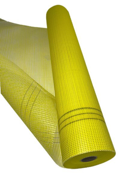 VaGo-Tools versterkingsweefsel glasvezelweefsel weefsel 165g/m² geel 4x4mm 1 rol, VE: 50m², AG-165g-G-4*4-1 rol_vx