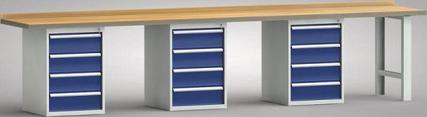 KLW standaard werkbank - 4000 x 700 x 840 mm L x D x H, WS552N-4000M40-E0804