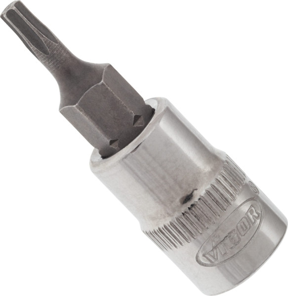 VIGOR TORX® schroevendraaierbit, hol vierkant 6,3 mm (1/4 inch), binnen TORX® profiel, T10, V2442N