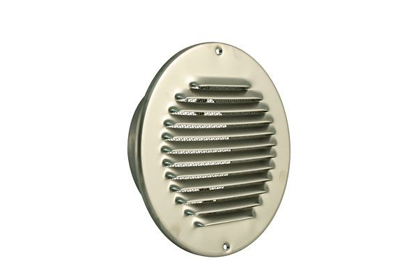 Marley ventilatierooster 175x125mm met buisaansluiting (RVS), 058863