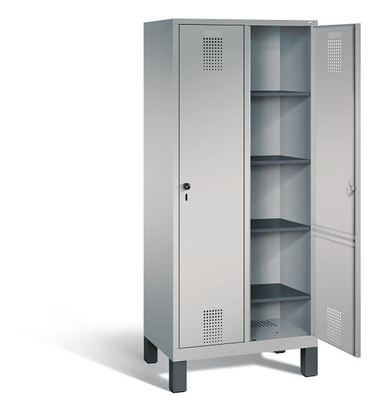 C+P washok Evolo, H1850xW810xD500mm, kleur: wit aluminium, 48010-22B S10022