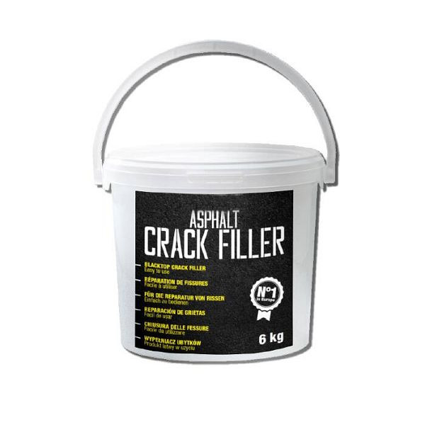 Stein HGS reparatie bitumen -Crack Filler- voor het repareren van voegen en scheuren in asfalt, 6 kg, 39954