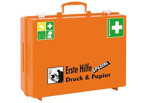 DENIOS Erste-Hilfe-Koffer Beruf Spezial "Druck & Papier", Basisinhalt nach DIN, 116-598