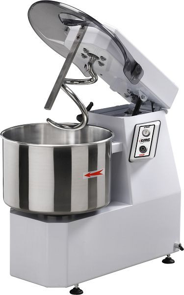 GMG deegkneedmachine 42 L / 38 kg 400V, hefkop en vaste kom, tweefasige snelheid, TKK-2S-4238T-FN