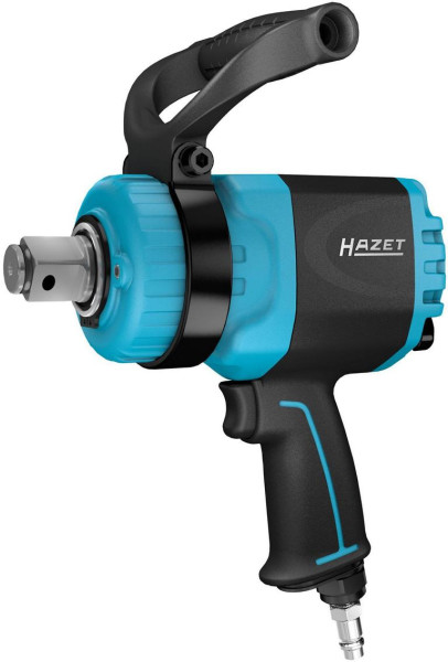 Hazet Twin Turbo slagmoersleutel, maximaal losdraaimoment: 4100 Nm, massief aandrijfvierkant 25 mm (1 inch), hoogwaardig dubbelslagmechanisme, 9014TT
