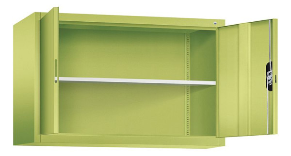 C+P opbouwkast Acurado, H790xB1200xD400mm, kleur: Viridin groen / Viridin groen, verzonken handgreep, 9465-000 S10144