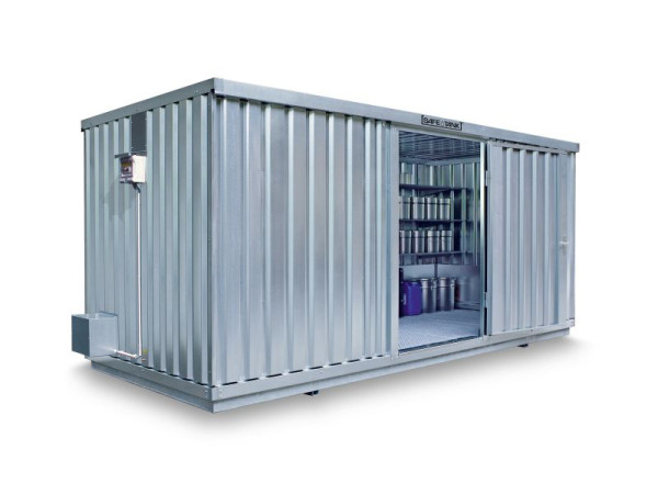 SÄBU SAFE Tank 1700 (buiteninstallatie), verzinkt, gemonteerd, 5.380 x 2.170 x 2.300 mm