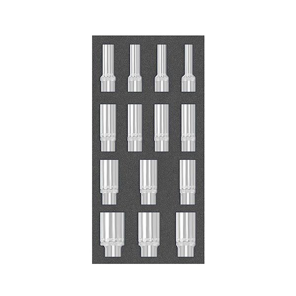 MATADOR gereedschapsmodule: dopsleutel 1/2" L, 1/3: 390 x 193 mm, 8164 4081