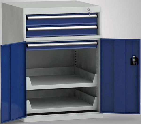 KLW machinezijkast 1000/1019 x 725 x 772 mm H x B x D, inbouwmaten: 825 mm, indeling: 36x36 stuks boven, MGC1000-05EP-TD-032