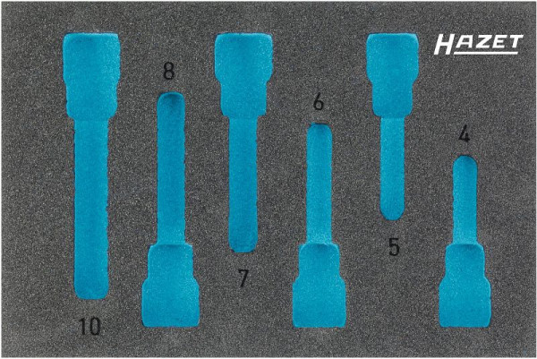 Hazet 2-componenten zachtschuiminleg, voor 163-302/6, 8801/6, afmetingen / lengte: 172 mm x 114 mm, 163-302L