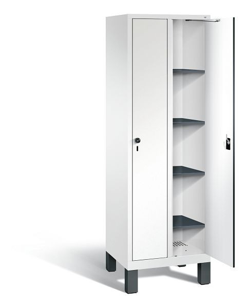 C+P washok Evolo, H1850xB610xD500mm, kleur: verkeerswit / decor wit, 48010-20B S10035