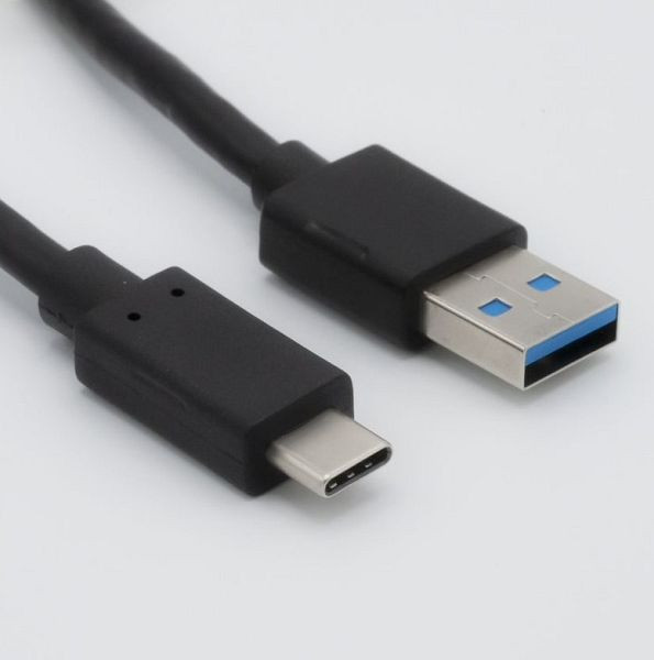 Helos USB Type-C naar USB 3.2 oplaad-/datakabel, 1 m, zwart, 181542