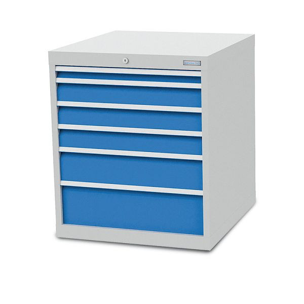 Bedrunka + Hirth ladekast, diepte 736 mm, R 24-24, 6 x lade, afmetingen in mm (BxDxH): 705 x 736 x 819, 780 / 1311V10A