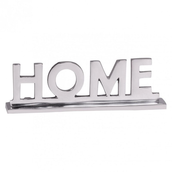 Wohnling woondecoratie belettering design woonkamer eettafel decoratie appartement aluminium aluminium woondecoratie zilver 22 cm, WL1.930