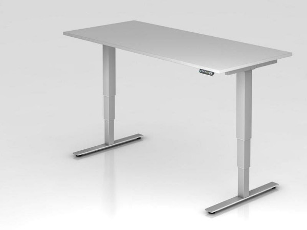 Hammerbacher elektrisch zit-sta bureau 180x80cm grijs, werkhoogte 63,5 -128,5 cm, VXDSM19/5/S