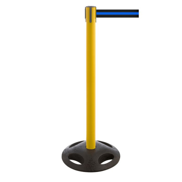 Stein HGS HGS personengeleidingssysteem -P-Line Utility-, geel, zwart/blauw/zwart horizontaal (gestreept), met riemeindstuk (standaard), 12828e-0702