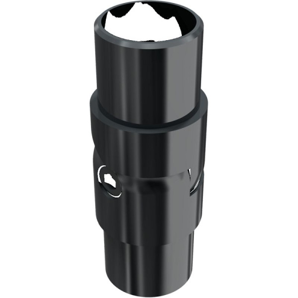 Stone HGS-stijl leuning, verbindingsstuk /Ø 33,7 mm, bruikbaar tot 90°, antracietgrijs (ijzermica), 495.24b