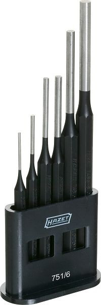 Hazet ponsset, aantal gereedschappen: 6, netto gewicht: 0,54 kg aantal gereedschappen: 6, 751/6