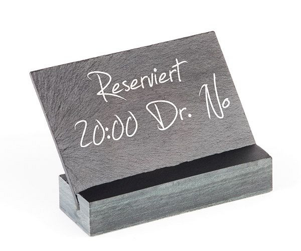 APS tafelbord / bord, 12 x 4 cm, hoogte: 7 cm, natuurleisteen, 00060