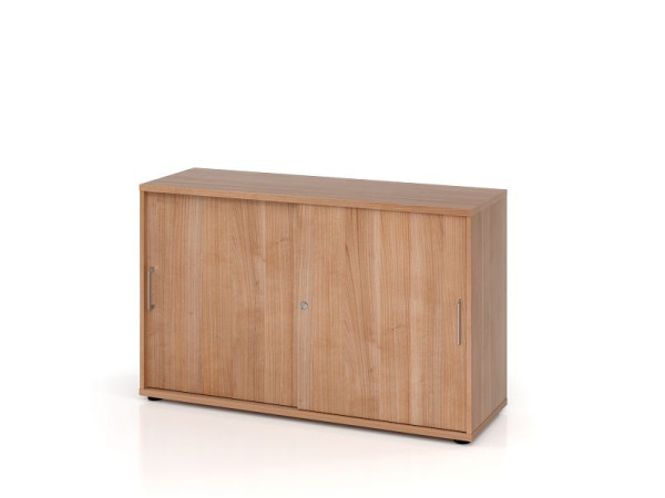 Hammerbacher schuifdeurkast 1752S BS, 2 OH, romp: notenhout / voorkant: notenhout, 120 x 40 x 74,8 cm (BxDxH), V1752S/N/N/BS