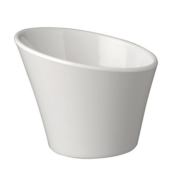 APS kom -CASUAL-, Ø 12 cm, hoogte: 7,5 / 9,5 cm, melamine, wit, 0,3 liter, 84216