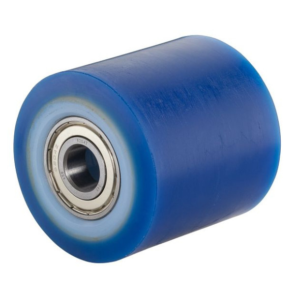 BS rollen vorkrollen, gegoten polyurethaan 87 +/-3 Shore A polyamide kern, kogellagers, wieldiameter 80 mm, wielbreedte 70 mm, C42.80.20A