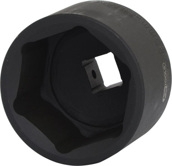 KS Tools 1" slagdop, zeskant, kort, 85 mm, 515.1785