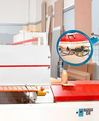 DENIOS Vision handspiegel, van acrylglas, voor moeilijk bereikbare plaatsen, Ø 230 mm, 271617
