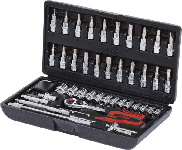 KS Tools 1/4" CHROMEplus dopsleutelset, 46-delig, 918.0646