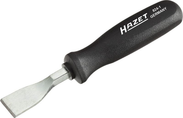 Hazet vlakschraper, vlak profiel, 0,5 x 23 mm, verwijderen van bijv. afdichtingsresten, materiaal: speciaal staal, oppervlak: verzinkt, 824-1