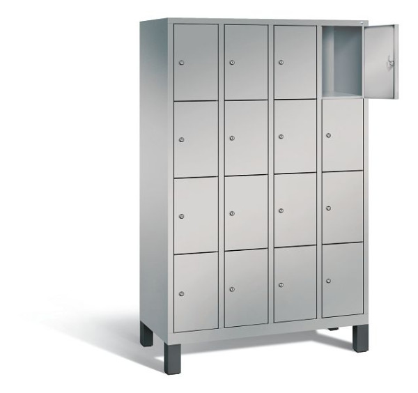 C+P lockerkast Evolo, H1850xB1190xD500mm, kleur: wit aluminium, 48010-404 S10040
