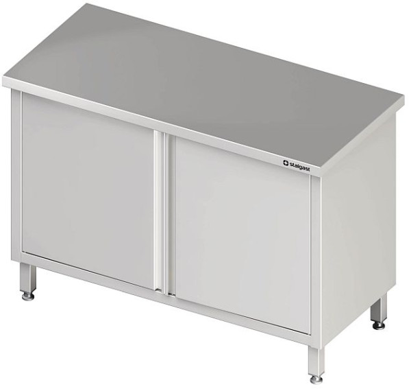 Stalgast Durchreicheschrank mit Flügeltüren, 1000x600x850 mm, ohne Aufkantung, verschweißt, VAS10610