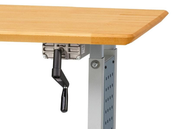 ANKE hydraulische hoogteverstelling met slinger; voor werkbanken breedte 1500/2000 mm; VK stalen buis 45/45/2; Instelbereik max. 300 mm; 2 paar voeten, 903.520
