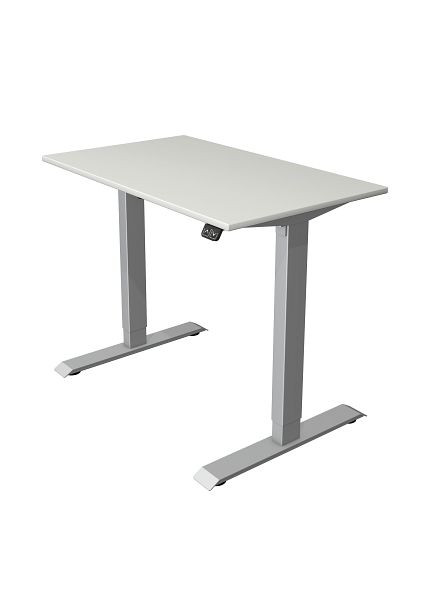 Kerkmann compacttafel B 1000 x D 600 mm, elektrisch in hoogte verstelbaar van 740-1230 mm, lichtgrijs, 10226111