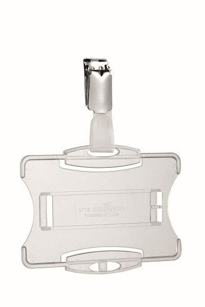 DURABLE ID-kaarthouder met clip voor 1 ID-kaart, transparant, 25 stuks, 811819