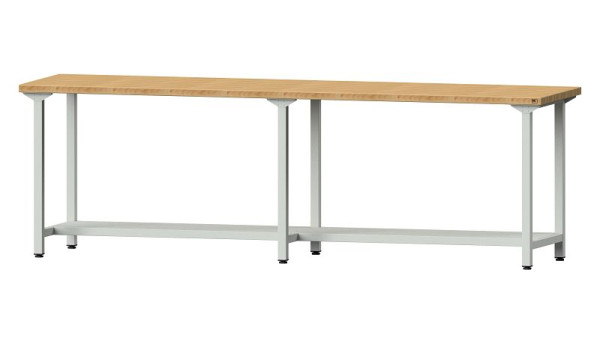 ANKE werkbanken werktafel, model 91, 2800 x 700 x 890 mm, RAL 7035, BMP 40 mm, 400.449