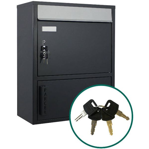 ScanProDesign Safepost 921 Tiamat AG - met 4 sleutels, antracietgrijs, 211132