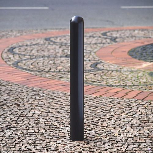 DENIOS stadspaal afneembaar, thermisch verzinkt gelakt, zonder ogen, ∅: 76 mm, hoogte boven de grond 950 mm, 310858