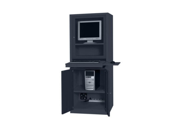 SOFAME AIC500 computerkast B650 x D 550 x H 1750 mm, antracietgrijs RAL 7016, W040010001GA