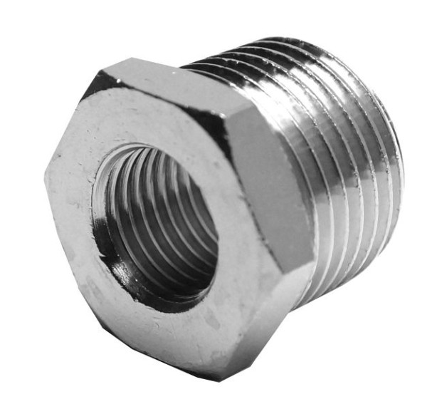 AEROTEC verloop 1/2 inch ET - 1/4 inch IT conisch vernikkeld, 20.208.05